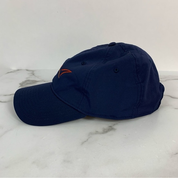 Greg Norman Mens Embroidered Shark Navy Blue Logo Golf Adjustable Cap - Picture 3 of 8